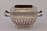 sugar-bowl, silver, 84 standard, 218.50 g, h 8.2 cm, 15.5 x 8.2 cm, by Matvey Grechushnikov, 1830, M...