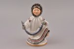 figurine, Yakut girl with fish, porcelain, Russian Federation, LFZ - Lomonosov porcelain factory, mo...