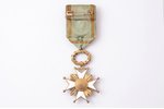 Орден Трёх Звёзд, 4-я степень, серебро, позолота, эмаль, 875 проба, Латвия, 20е годы 20го века...