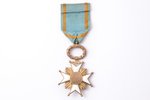 Орден Трёх Звёзд, 5-я степень, серебро, эмаль, 875 проба, Латвия, 20е годы 20го века, орденская фабр...