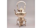 bouillotte, silver, 800 standard, 2027.40 g, teapot 1264.60 g + base 580.10 g + burner device 182.70...
