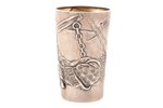goblet, silver, 84 standard, 94.85 g, gilding, h 9.8 cm, by Mikhail Tarasov, 1896-1907, Moscow, Russ...