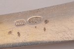 set of 5 fruit knives, silver, 84 standard, total weight of items 215.65, 17.8 cm, 1896-1907, Vilna,...