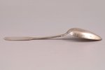 tablespoon, silver, 84 standard, 60.85 g, 21.6 cm, by Carl Theodor Beyermann, 1871, Riga, Latvia, Ru...