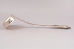 ladle, silver, 875 standard, 286.90 g, 34 cm, H. Bank's workshop, the 20ties of 20th cent., Latvia...