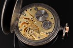 pocket watch, "Swiss clock house", Riga, metal, 5.6 x 4.7 cm, Ø 47 mm, mechanism working well...