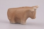 figurine, Bull (Christmas tree toy), Riga (Latvia), Riga porcelain factory, author's edition, molder...