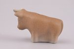 figurine, Bull (Christmas tree toy), Riga (Latvia), Riga porcelain factory, author's edition, molder...