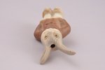 figurine, Rabbit (Christmas tree toy), Riga (Latvia), Riga porcelain factory, author's edition, mold...