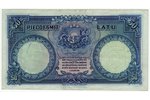a set of 3 banknotes: 50 lats (1934), 10 lats (1937), 10 lats (1939), 1934-1939, Latvia...