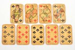 игральные карты (неполный комплект), Латвийский Красный Крест, 17+5 карт, Латвия, 20-30е годы 20-го...