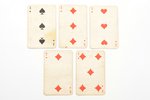 playing cards (incomplete set), Red Cross of Latvia, 17+5 cards, Latvia, 20-30ties of 20th cent., ca...