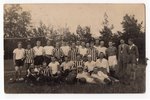 photography, football team, Latvia, 20-30ties of 20th cent., 13,8x8,8 cm...