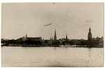 photography, airship over Riga, Latvia, 20-30ties of 20th cent., 8.6 x 13.8 cm...