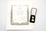 Medal of Honour of the Order of the Three Stars with certificate, Latvia, 2003, in a case...