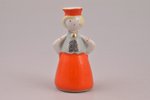 figurine, Girl in traditional costume, porcelain, Riga (Latvia), USSR, Riga porcelain factory, molde...