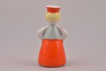 figurine, Girl in traditional costume, porcelain, Riga (Latvia), USSR, Riga porcelain factory, molde...