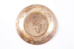 dekoratīvs šķīvis, metāls, starpsienu emalja, 20. gs. sākums, Ø 10.5 cm...