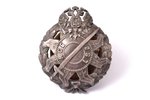 badge, Latvian Riflemen battalion, LSB, Russia, beginning of 20th cent., 44 x 36.3 mm...