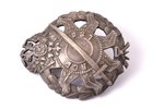 badge, Latvian Riflemen battalion, LSB, Russia, beginning of 20th cent., 44 x 36.3 mm...