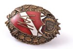 badge, 4th Valmiera Infantry Regiment (1st type), Latvia, the 30ies of 20th cent., 57 x 40.6 mm...