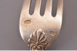 flatware set, 3 spoons + 3 forks + 3 knives, silver, 84 standart, knives: silver/metal, 1896-1907, t...