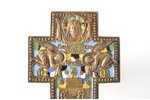 krusts, Kristus Krustā Sišana, vara sakausējuma, 6-krāsu emalja, Krievijas impērija, 1257.4 g., 36.5...