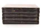 "Талмуд", 5 томов, 1883 г., типография Вдовы и братьев Ромм, Вильнюс, полукожаный переплёт, 30 x 23...