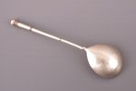 spoon, silver, 84 standard, 42.25 g, gilding, 16.3 cm, 189?, Russia...