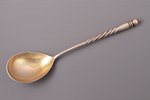 spoon, silver, 84 standard, 45.45 g, 17.5 cm, workshop of N. G. Vladimirov, 1908-1917, St. Petersbur...