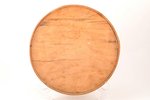 tray, emigration, wood, Latvia, the 50ies of 20th cent., Ø 25.4 cm...