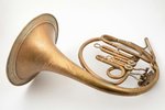french horn, 186th Aslanduz Infantry Regiment, manufacturer - Julius Heinrich Zimmermann, Russia, th...
