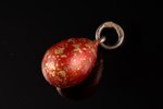 a pendant, in the shape of egg, silver, 84 standard, 1.15 g., the item's dimensions 1.7 cm, 1908-191...