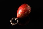 a pendant, in the shape of egg, silver, 84 standard, 1.15 g., the item's dimensions 1.7 cm, 1908-191...