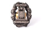 badge, attorney's badge, LEX, Latvia, the 30ies of 20th cent., 36.3 x 31 mm...