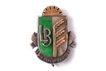 badge, LB, Agricultural Society, For Land and Country, Latvia, 20-30ies of 20th cent., 27.6 x 22.2 m...
