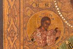 ikona, Svētais Nikolajs Brīnumdarītājs, dēlis, gleznota uz zelta, Krievijas impērija, 17.5 x 14 x 1....