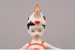 figurine, Boy in rooster costume, from "Carnival" series, porcelain, USSR, LZFI - Leningrad porcelai...