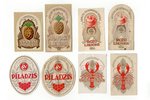 коллекция этикеток Армейского экономического магазина, 150 шт., из них 71 оригинальный рисунок, 10 п...