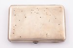 cigarette case, silver, "Bogatyr", 84 standard, 204.45 g, gilding, 11.5 x 8.2 x 1.7 cm, by Petrov Pe...