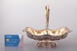 candy-bowl, silver, 84 standard, 379.45 g, gilding, 21.5 x 18 cm, h (with handle) 19.2 cm, 1847, Mos...