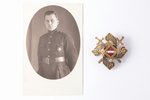 знак, фотография, 11-й Добельский пехотный полк, Латвия, 20е-30е годы 20го века, 54.7 x 53.8 мм...