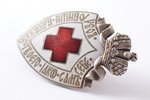 знак, Российское общество Красного Креста, серебро, 84 проба, Российская Империя, 1908-1917 г., 50.4...