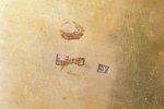 etvija, sudrabs, 84 prove, 209.55 g, melnināšana, apzeltījums, 8 x 12.9 x 3.2 cm, 1873 g., Maskava,...