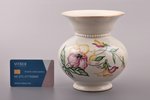 vase, porcelain, Riga Ceramics Factory, signed painter's work, handpainted by Elizaveta Gegello (Mal...