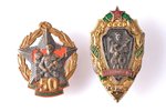 set of badges, 4 badges, KGB border troops, USSR...