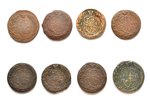 5 копеек, комплект из 8 монет 1767-1794 г.г., ЕМ, 1767, 1775, 1777, 1779, 1780, 1784, 1785, 1794, ме...