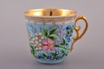 tea pair, porcelain, M.S. Kuznetsov manufactory, Riga (Latvia), Russia, 1890-1910, Ø (saucer) 14.6 c...