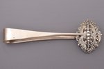 sugar tongs, silver, 875 standard, 55.95 g, 15 cm, by Ludwig Rosenthal, the 30ties of 20th cent., La...