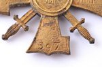 Lāčplēša kara ordenis, Nr. 597, Latvija, 20.gs. 20-30ie gadi, 41.5 x 38.5 mm...